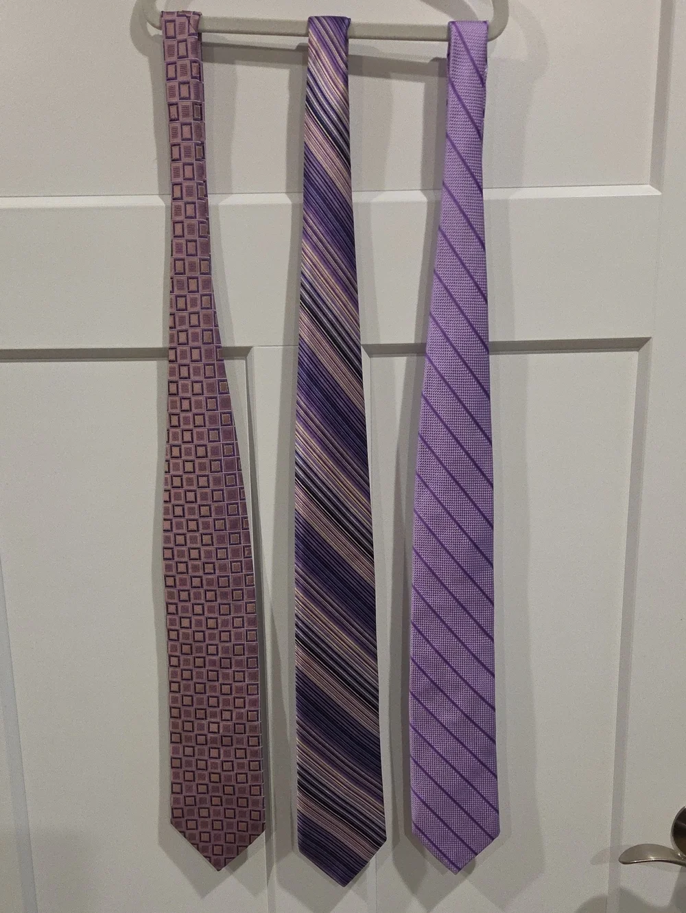 Silk Men's Purple Patterned Ties
